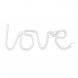 Neon vit LED "LOVE" - 34,5x13cm