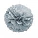 Pom Pom, Silver Takdekoration - 40cm