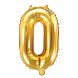 Sifferballong Guld No.0 - 35cm