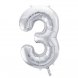 Sifferballong Silver No.3 - 86cm