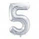 Sifferballong Silver No.5 - 86cm