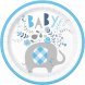 Tallrik Bl� Baby Elefant - 8st, 23cm
