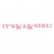 Vimpel / Banner I'ts a Girl, Baby Shower 1,7m