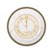 Assiett Nyrsklocka, Vit/Guld - 8st, 18cm