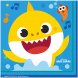 Servetter Baby Shark - 16st, 33x33cm