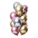 Ballonger Chrome, Rosa/Guld/Silver - 12st