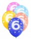 6 �r, Ballonger blandade f�rger - 5st