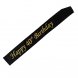 Sash/Band 40r, svart med guldtext