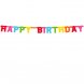 Girlang Happy Birthday, Regnbge - 1,5m