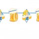 Girlang/Vimpel Oktoberfest - 18cm x 10m