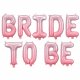 Bokstavsballonger \"Bride To Be\" rosa (flyger ej) - 350x45cm