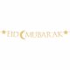 Girlang Eid Mubarak, Guld - 220x15cm