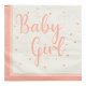 Servetter Baby Girl - 16st, 33x33cm