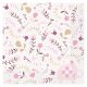 Servetter Rosa Baby Elefant - 16st, 33x33cm