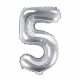Sifferballong Silver No.5 - 35cm