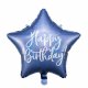 Stjrna Bl \"HBD\" Folieballong - 40cm