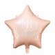 Stjrna Puder Rosa \"HBD\" Folieballong - 40cm
