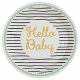 Tallrik Hello Baby - 8st, 23cm