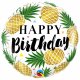 Ananas Happy Birthday Folieballong - 46cm