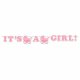 Vimpel / Banner I'ts a Girl, Baby Shower 1,7m