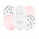 Ballonger Katter, Rosa/Vit - 6st