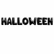Bokstavsballonger HALLOWEEN, Svarta Bokstavsballonger (flyger ej) - 40cm, 4m trd ingr