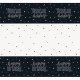 Bordsduk Svart & Silver - 137 x 213 cm