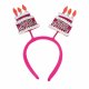 Diadem Happy Birthday, Rosa med fdelsedagstrta