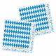 Servetter Oktoberfest, Bl/Vita - 20st, 33x33cm