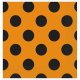 Orange/Svarta Servetter - 16st, 33x33ccm