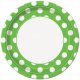 Papptallrik Gr�n Prickig - 8st, 23cm