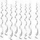 H�ngande dekoration/Swirls Silver - 8st