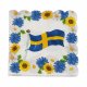 Servetter svenska flaggan - 16st, 25x25cm