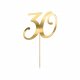 Trtdekoration \'\'30\'\', guld - 20.5cm