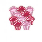 Cutout Mini Cupcakes 10st