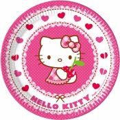 Tallrik Hello Kitty - 23cm, 8st
