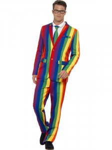  Regnbågs Kostym, Strl XL 