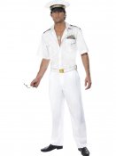 Top Gun Kapten Kostym, Strl M Vuxen Maskeraddrkt