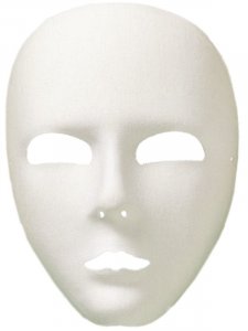  Ansiktsmask Mimare, Vit heltäckande 