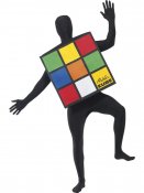Rubiks Kub Unisex Kostym, One Size Vuxen Maskeraddrkt