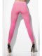 Opaque Footless Tights, Neon Pink