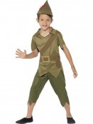 Robin Hood Kostym, Barn Maskeraddrkt Strl M
