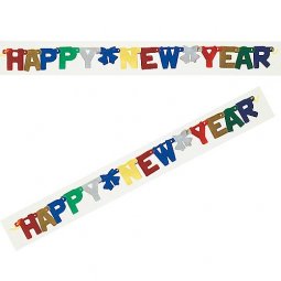  Banner / Vimpel Happy New Year, 1,3m 