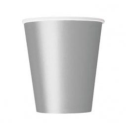  Pappersmugg Silver - 8st, 266ml 