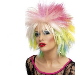  Peruk 80-tal Punk, Multi-coloured 