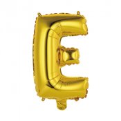 Bokstavsballong Guld E - 41cm