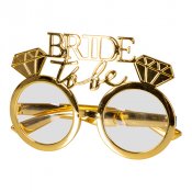 Partyglasgon "Bride to be" guld