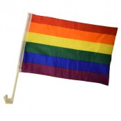 Prideflagga för bil - 2st