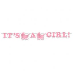  Vimpel / Banner I'ts a Girl, Baby Shower 1,7m 