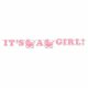 Vimpel / Banner I\'ts a Girl, Baby Shower 1,7m